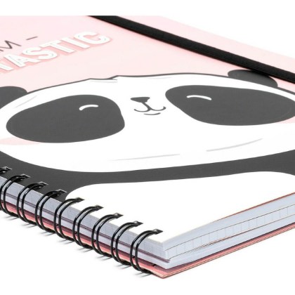 Τετράδιο σπιράλ panda με 3 θέματα και 204 σελίδες